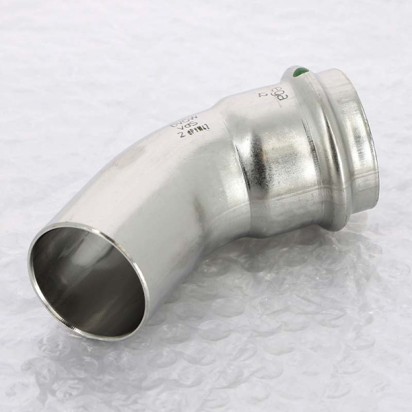 Угол-вставка пресс 45 град. нержавеющая сталь Sanpress Inox VIEGA 42