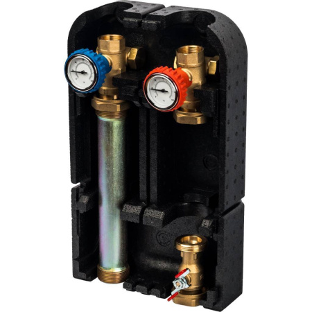 STOUT SDG-0001 Насосная группа с прямым контуром 1 без насоса в теплоизоляции