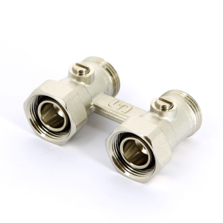 Узел радиаторный со встроенными кранами НВ UNI-FITT 3/4ЕК х 3/4ЕК 2-трубная система прямой