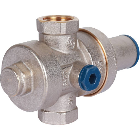 STOUT  Редуктор давления PN25 вн/вн 1/2 с выходом под манометр