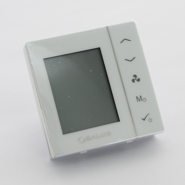 Термостат Salus для управл. конвектором беспроводной встраиваемый программ. с дисплеем белый