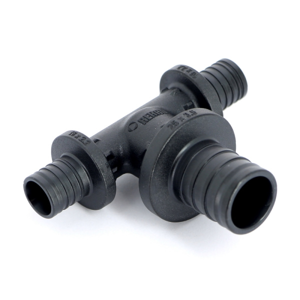 Тройник редукционный надвижной пластиковый REHAU 25х16х16