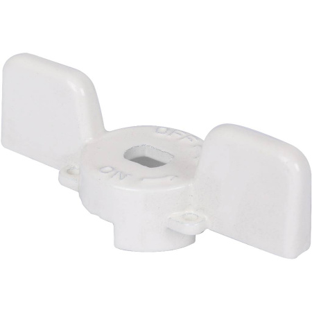 STOUT  Ручка-бабочка для шарового крана STOUT 1- 1 1/4 (Белая)