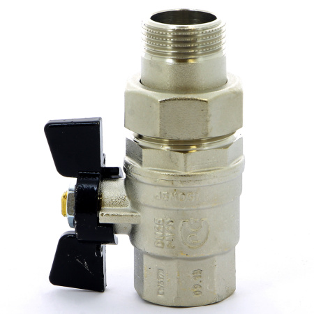 Кран шаровой Oregon Bugatti НВ с разъемным соединением бабочка 1