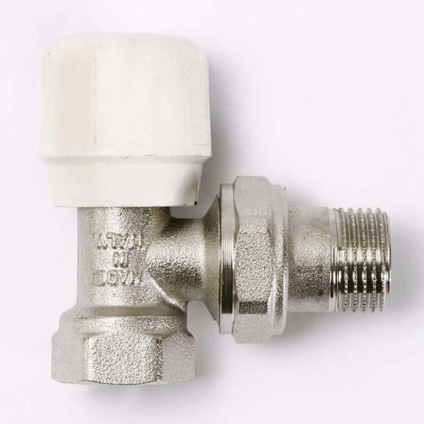 Вентиль ручной никелированный ВН UNI-FITT угловой 1/2