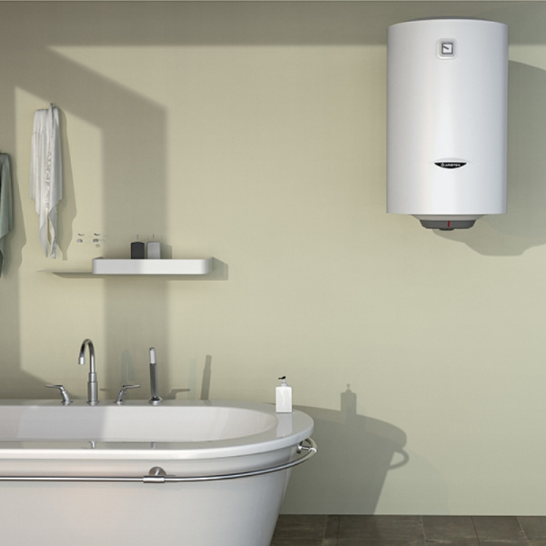 Водонагреватель электрический накопительный Ariston PRO1 R ABS 50л круглый узкий эмаль мех.упр-е