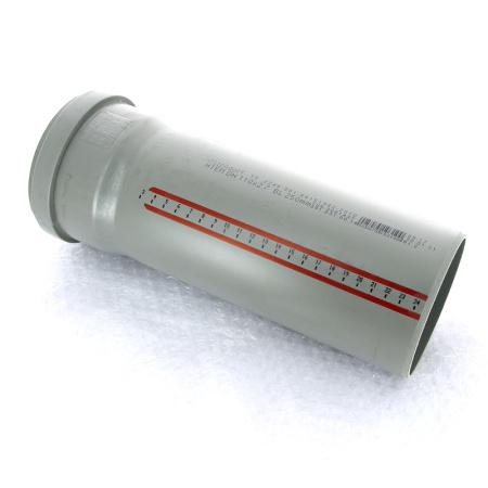 Труба Ostendorf 110 х 250 мм канализационная с раструбом HT