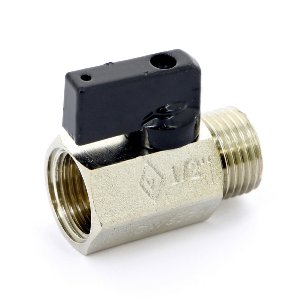 Кран шаровой мини Kansas Bugatti НВ флажок 1/2x15