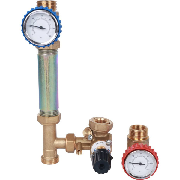 STOUT SDG-0007 Насосная группа с 3-х ходовым приводным смесителем 3/4 без насоса