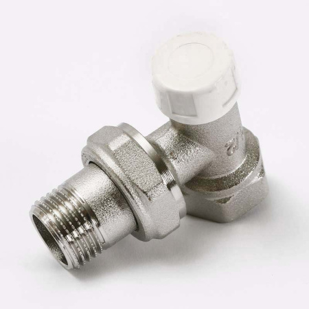 Вентиль обратный никелированный НВ UNI-FITT угловой 1/2