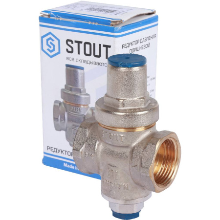 STOUT  Редуктор давления PN16 вн/вн 3/4 с выходом под манометр