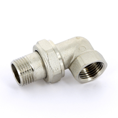 Разъемное соединение НВ никелированное с прокладкой O-ring UNI-FITT 1/2 угловое