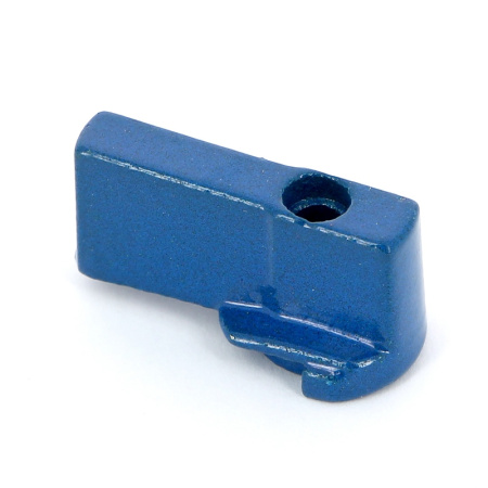 Ручка-флажок дла шарового крана мини Uni-Fitt синяя алюминий