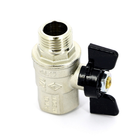 Кран шаровой Bugatti New Jersey НВ бабочка 1/2