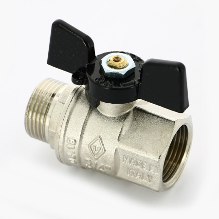 Кран шаровой Bugatti New Jersey НВ бабочка 3/4