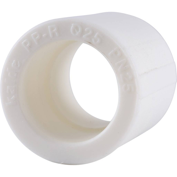 Kalde  d=25 Муфта для полипропиленовых труб под сварку (цвет белый)