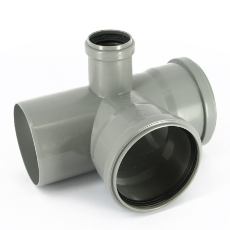 Крестовина Ostendorf канализационная 110 х 110 х 50 х 87' HT левая 2х плоскостная