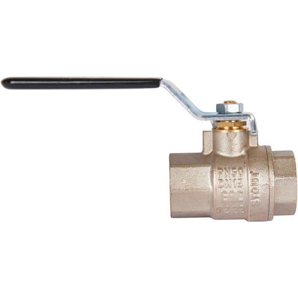 STOUT  Кран шаровой полнопроходной, ВР/ВР, ручка рычаг 1/2