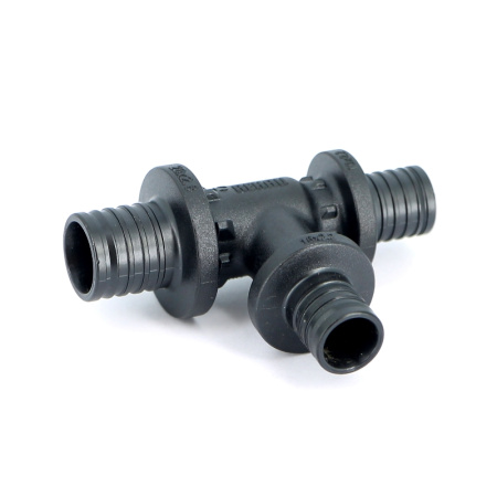 Тройник редукционный надвижной пластиковый REHAU 20х16х16