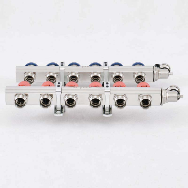 Коллекторная группа с балансировочными и термостатическими вентилями UNI-FITT 1x3/4ЕК 6 выходов Коллекторная группа с балансировочными и термостатическими вентилями UNI-FITT 1x3/4ЕК 6 выходов