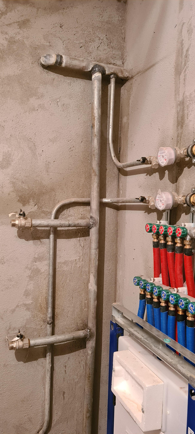 Замена стояков водоснабжения