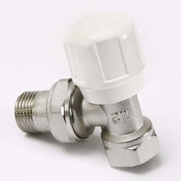 Вентиль ручной никелированный ВН UNI-FITT угловой 1/2