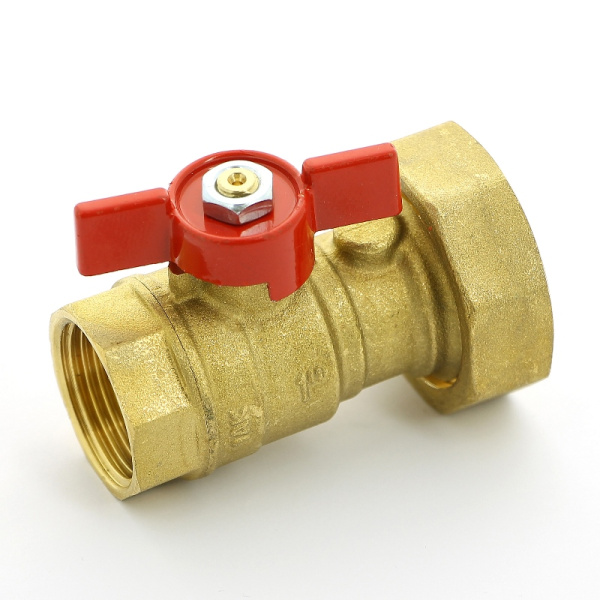 Кран шаровой ВВ 1 UNI-FITT х 1 1/2 с накидной гайкой и уплотнением