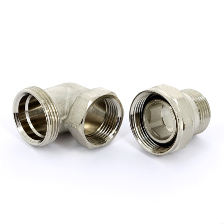 Разъемное соединение НВ никелированное с прокладкой O-ring UNI-FITT 1/2 угловое
