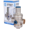 STOUT  Редуктор давления PN25 вн/вн 1/2 с выходом под манометр