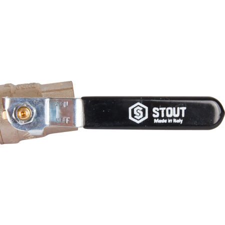 STOUT  Кран шаровой полнопроходной, ВР/ВР, ручка рычаг 1/2