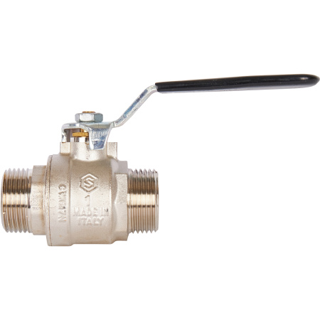STOUT  Кран шаровой полнопроходной, НР/НР, ручка рычаг 1