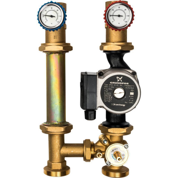 STOUT SDG-0007 Насосная группа со смесителем 1 с насосом Grundfos UPSO 25-65 DN 32