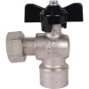 STOUT  Кран шаровой с накидной гайкой угловой, ВР/накидная гайка, ручка бабочка 1/2x1/2