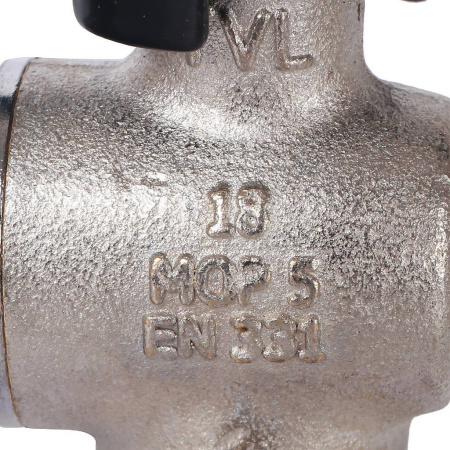 STOUT  Кран шаровой с накидной гайкой угловой, НР/накидная гайка, ручка бабочка 1/2x1/2