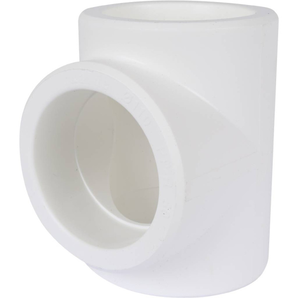 Kalde  d=110 Тройник для полипропиленовых труб под сварку (цвет белый)