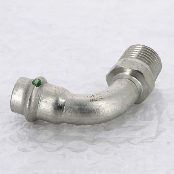Угол пресс-Н нержавеющая сталь Sanpress Inox VIEGA 15x1/2