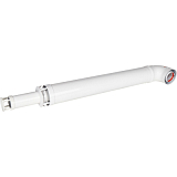 ROMMER RCA-6010-241000 Комплект дымохода АНТИЛЕД 60/100 - 1000мм (Bosch, Buderus, Navien S/C/E, Baxi ECO Nova/Classic,   Baltur, Fondital  ) в комплекте фланец