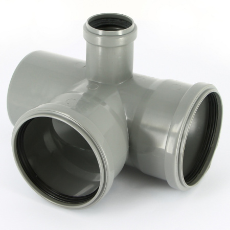 Крестовина Ostendorf канализационная 110 х 110 х 50 х 87' HT левая 2х плоскостная