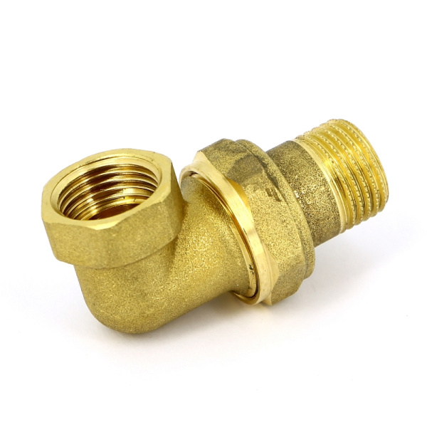 Разъемное соединение НВ с плоской прокладкой UNI-FITT 1/2 угловое