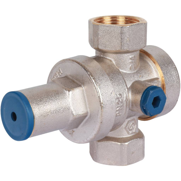 STOUT  Редуктор давления PN25 вн/вн 3/4 с выходом под манометр