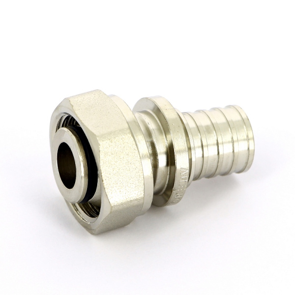 Соединитель надвижной-В Rehau 20 x 3/4EK никелированный DZR-латунь