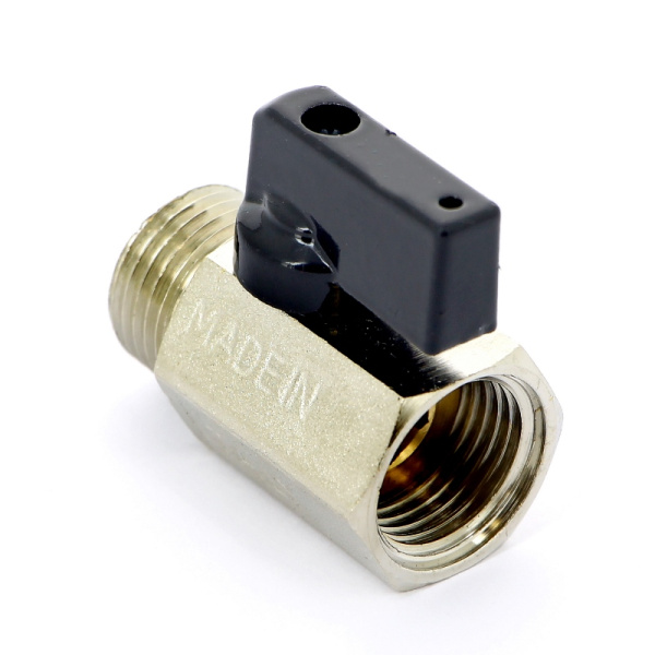 Кран шаровой мини Kansas Bugatti НВ флажок 1/2x15