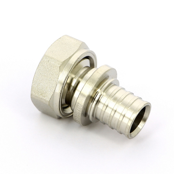 Соединитель надвижной-В Rehau 20 x 3/4EK никелированный DZR-латунь