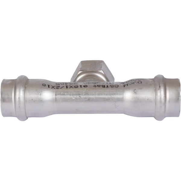 Sanha  9130G пресс-фит. нерж.сталь, тройник ВПр-ВР-ВПр, 18x1/2x18