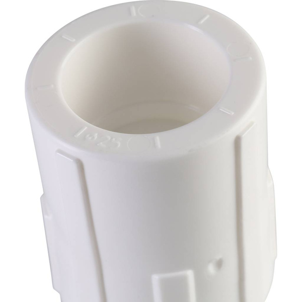 Политэк  25х1/2 Муфта комбинированная внутр. резьба для полипропиленовых труб под сварку (цвет белый)