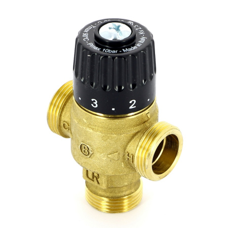 Клапан Н термосмесительный UNI-FITT 3/4 30-65°С, Kvs 2,3 смешение в центр