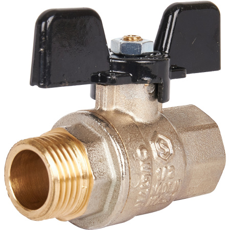 STOUT  Кран шаровой полнопроходной, ВР/НР, ручка бабочка 1/2