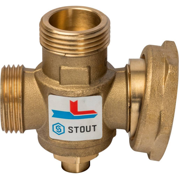 STOUT SVM-0050 Термостатический смесительный клапан G 1M-G 11/2 F-G 1M   70°С