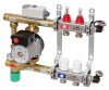 Коллекторная группа с расходомерами и термостатическими вентилями UNI-FITT серия I 1x3/4ЕК 6 выходов