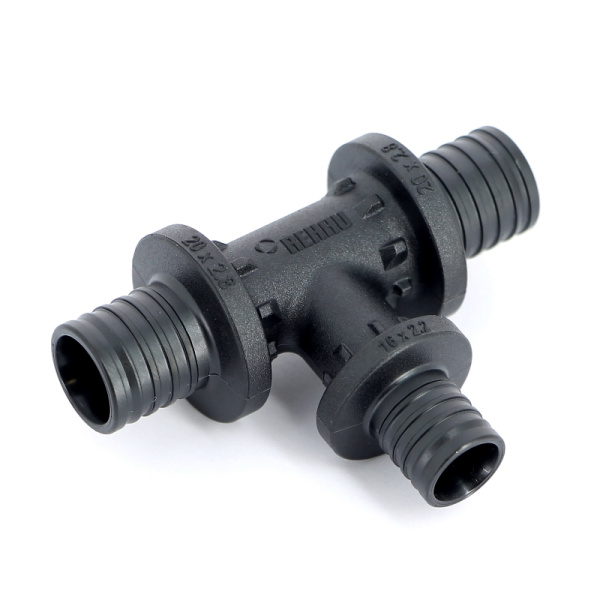 Тройник редукционный надвижной пластиковый REHAU 20х16х20